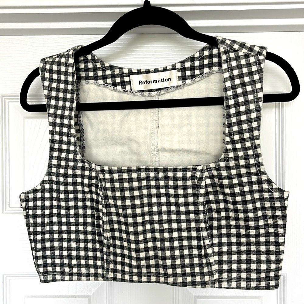 Gingham corset
